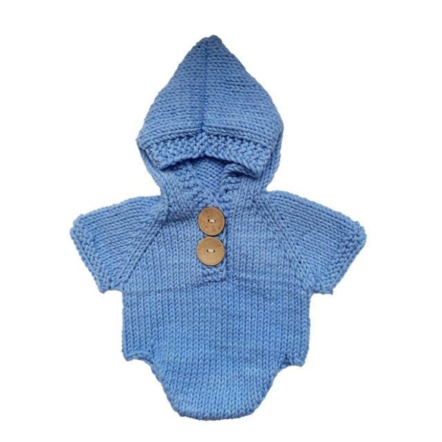 Newborn Baby Crochet Romper Knit Costume - MaviGadget