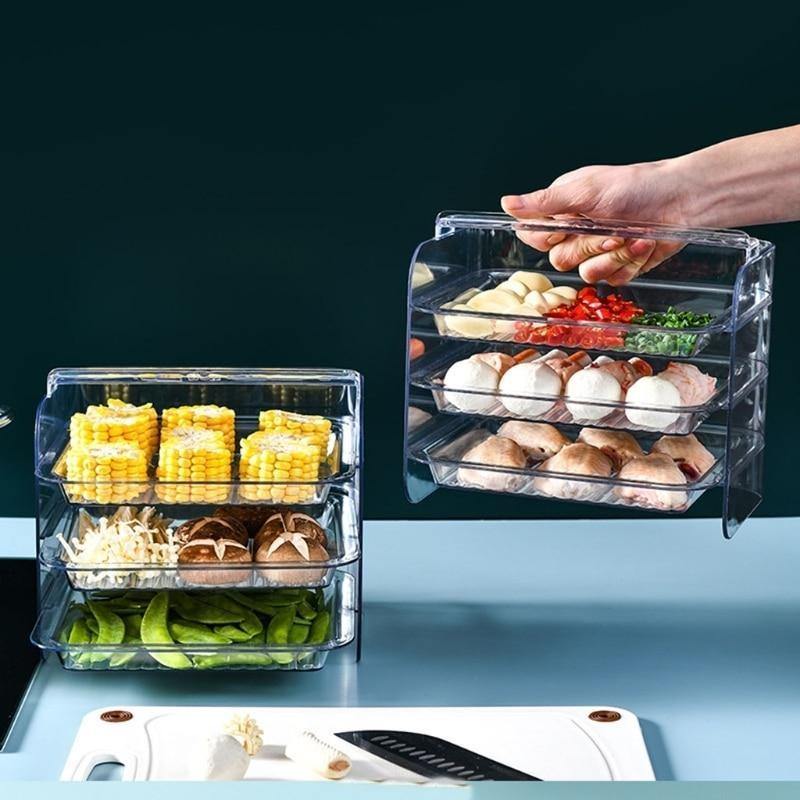 Multi-Layer Stackable Kitchen Storage Rack - MaviGadget