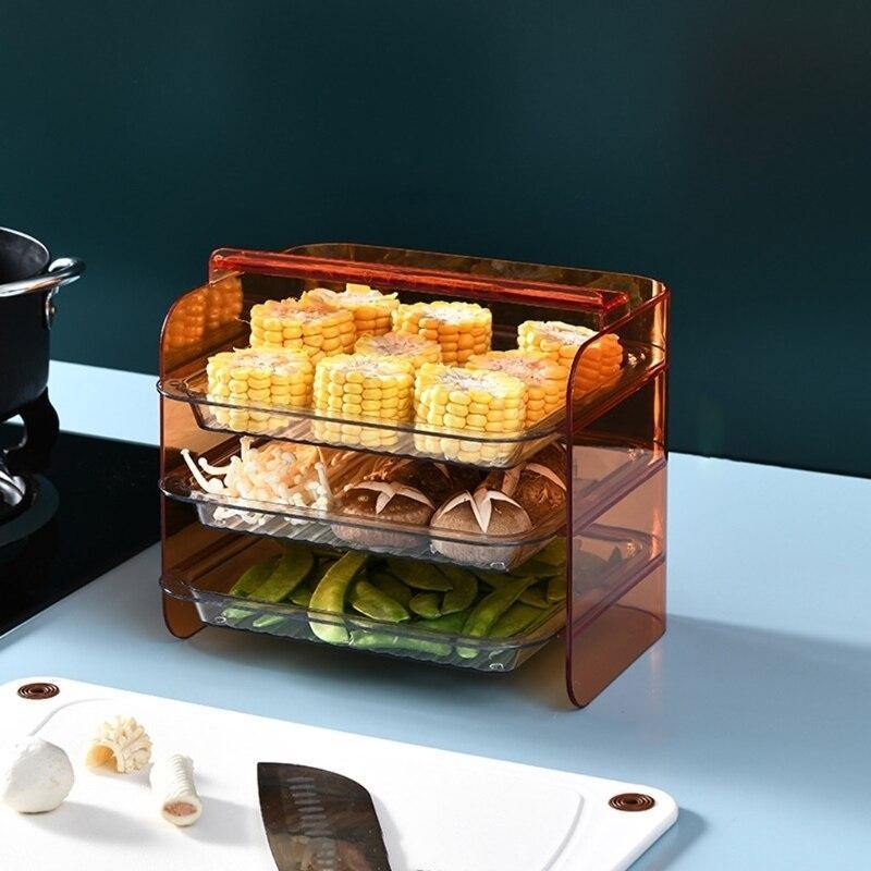 Multi-Layer Stackable Kitchen Storage Rack - MaviGadget