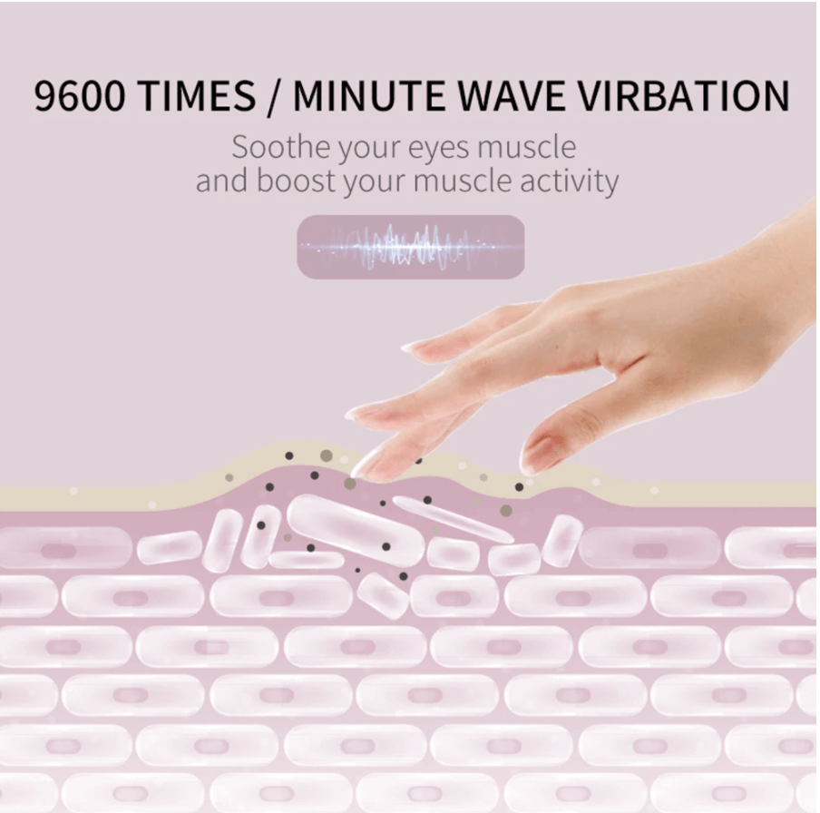 Smart Rechargeable Electric Hot Eye Massager for Eye Strain - MaviGadget