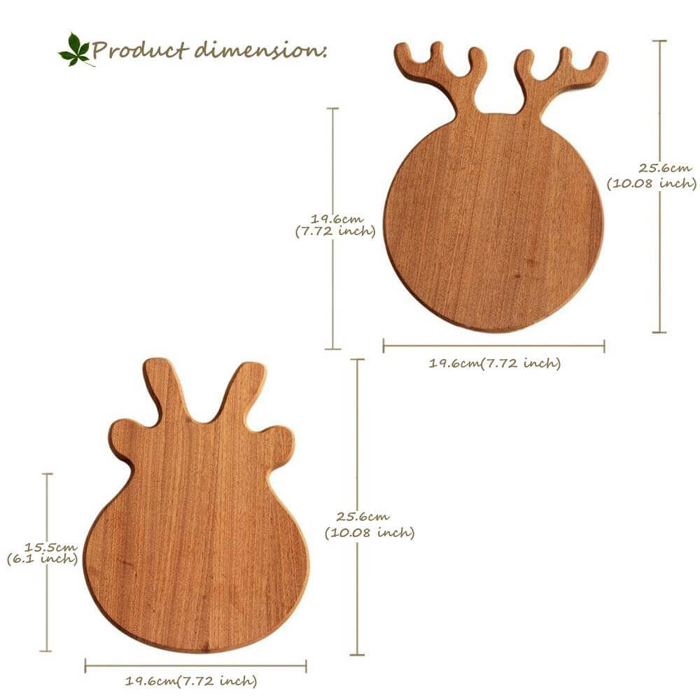 Antler Shape Exquisite Wooden Pizza Stones - MaviGadget