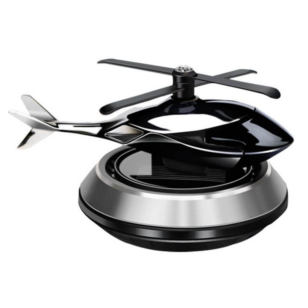 Solar Powered Rotating Helicopter Car Air Freshener - MaviGadget