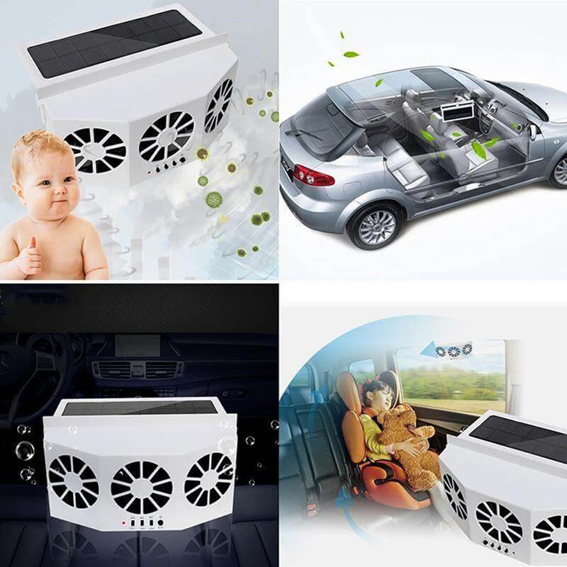 Auto Solar Ventilating Fan for Car - MaviGadget