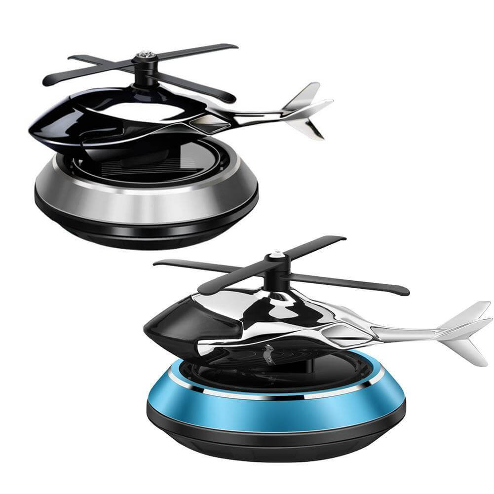 Solar Powered Rotating Helicopter Car Air Freshener - MaviGadget