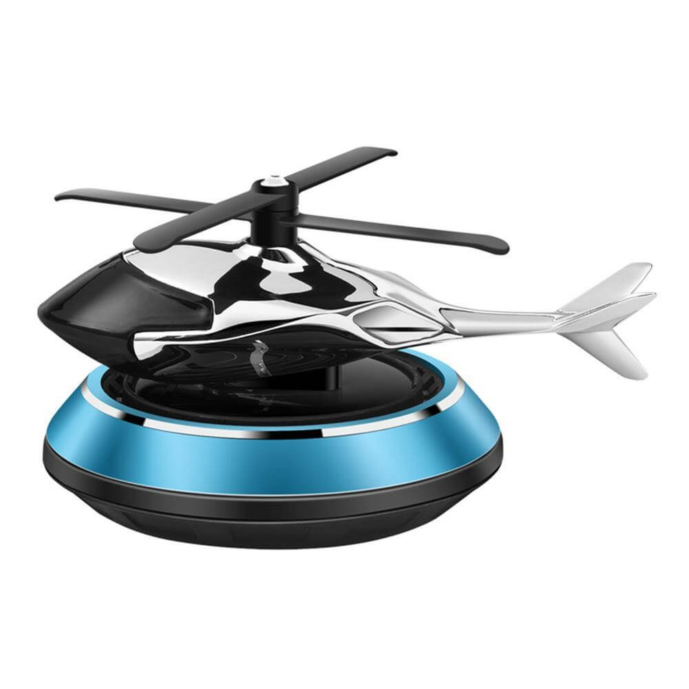 Solar Powered Rotating Helicopter Car Air Freshener - MaviGadget