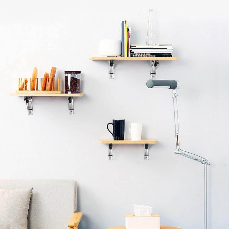 2PCS Triangle Folding Wall Mounted Shelf - MaviGadget