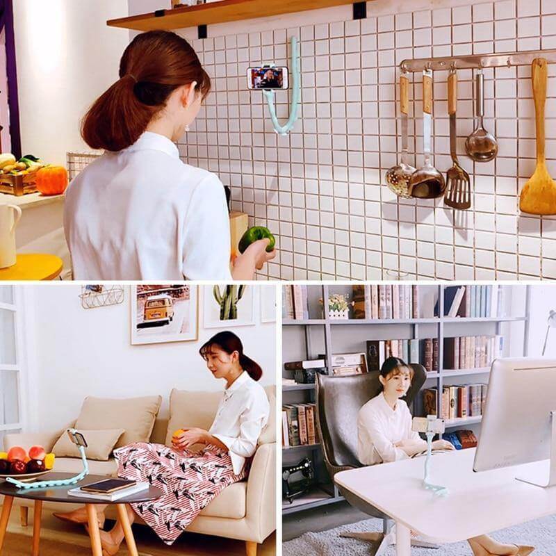 Flexible Suction Cup Lazy Phone Holder - MaviGadget