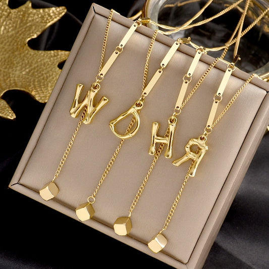 Charming Initials Letter Necklace
