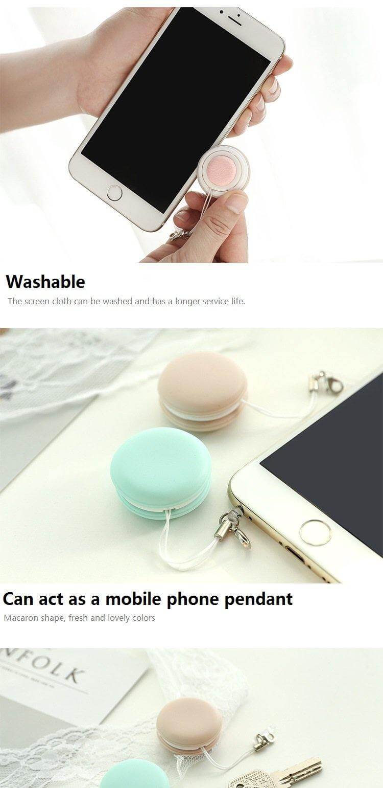Macaron Shape Smartphone Screen Cleaning Tool - MaviGadget