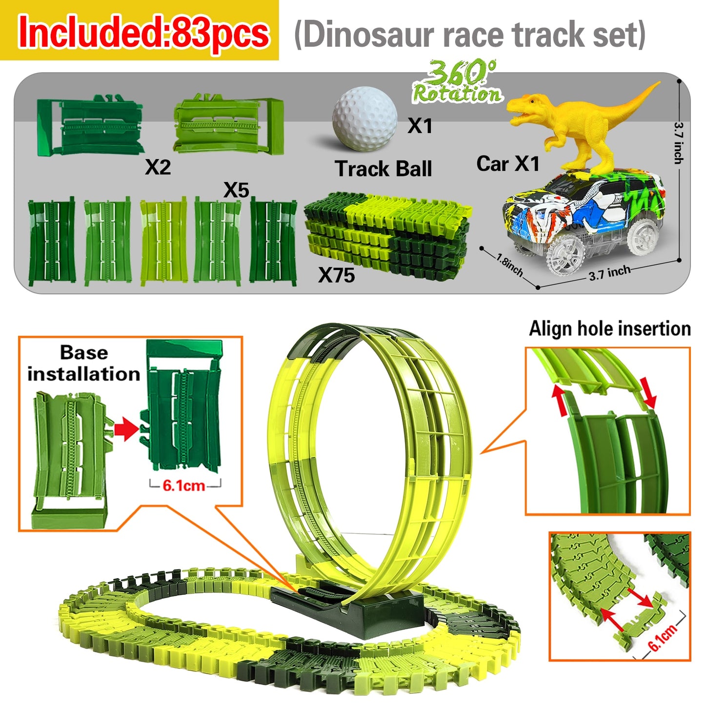 Dino-Mighty Mountain Climbing Track Toy