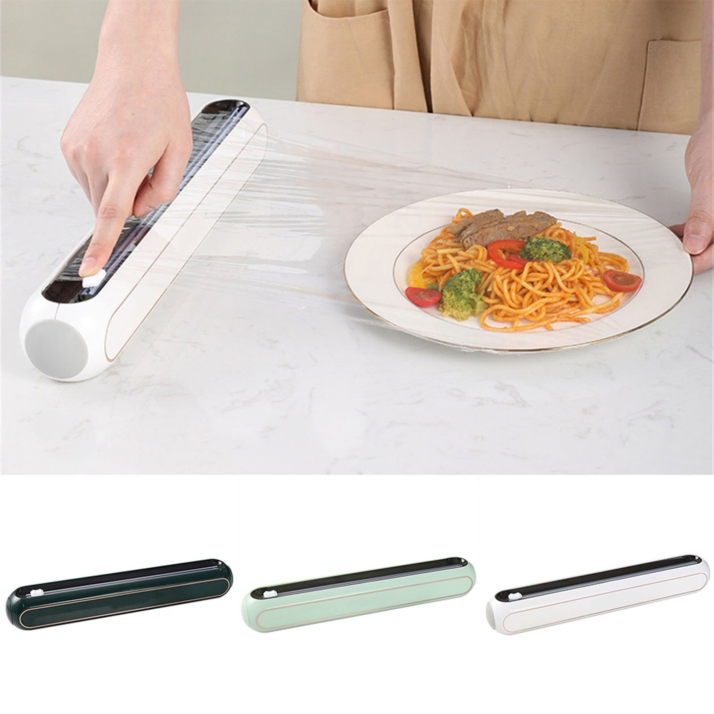 Wall-Mounted Automatic Plastic Wrap Dispenser