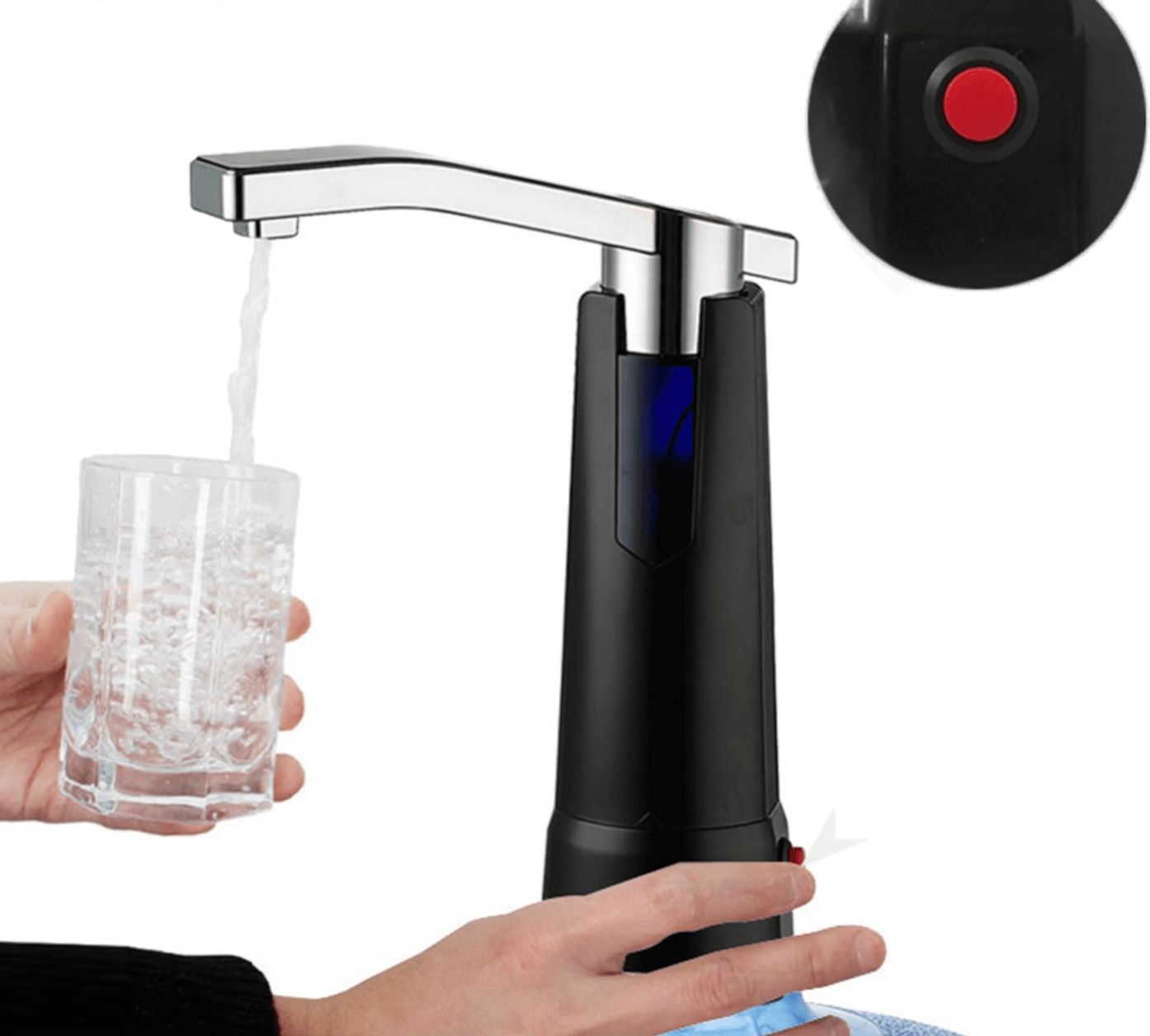 Easy Pump Water to the Bottle Electric Water Dispenser with Rechargeable Battery - MaviGadget