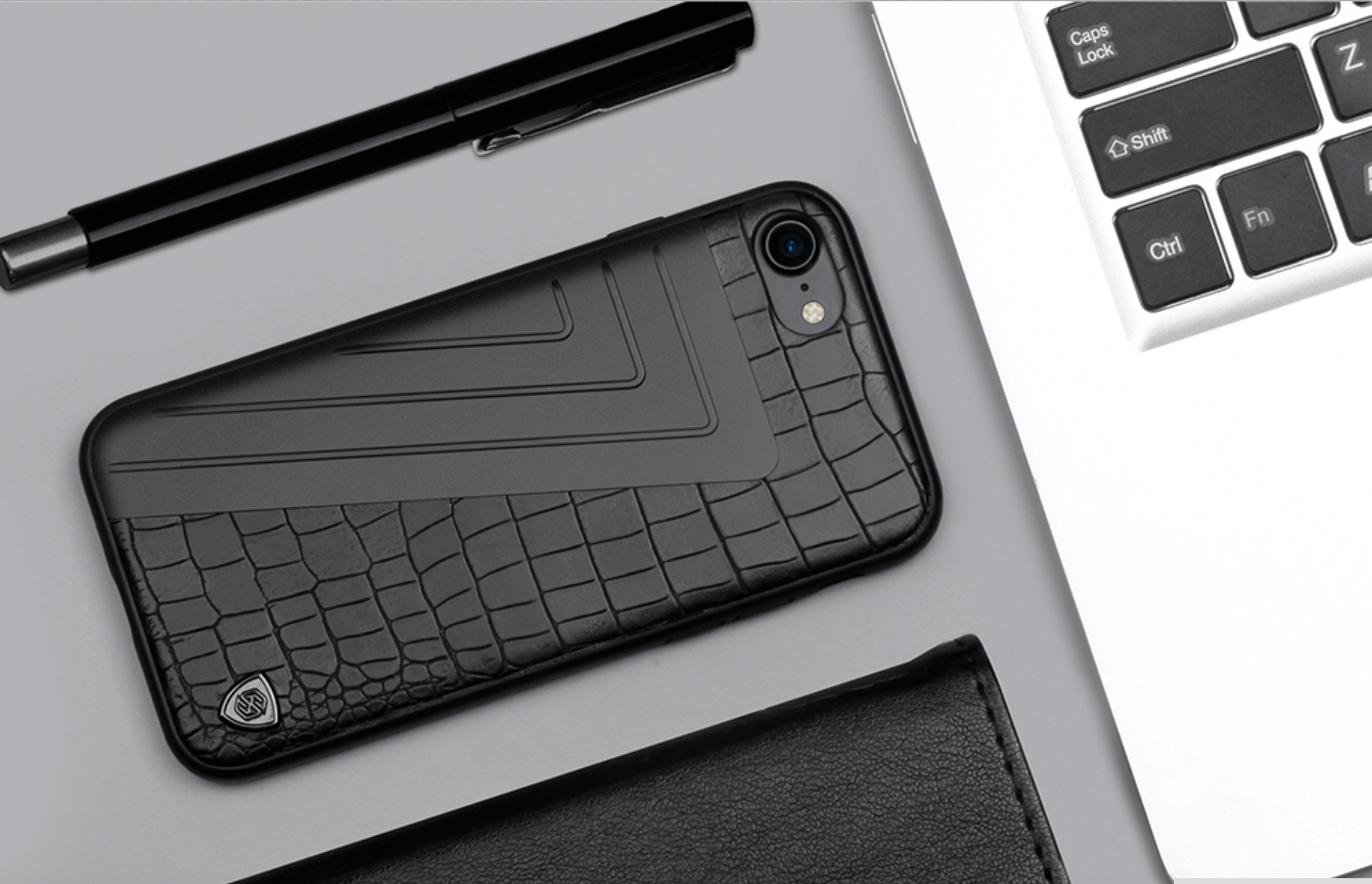Leather+Aluminum+Soft Hybrid Back Cover Iphone Cases - MaviGadget
