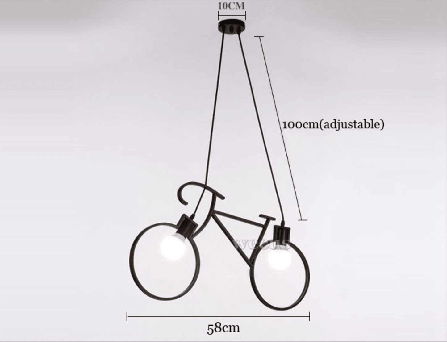 Modern Bicycle Nordic Style Droplight Chandelier Lamp - MaviGadget