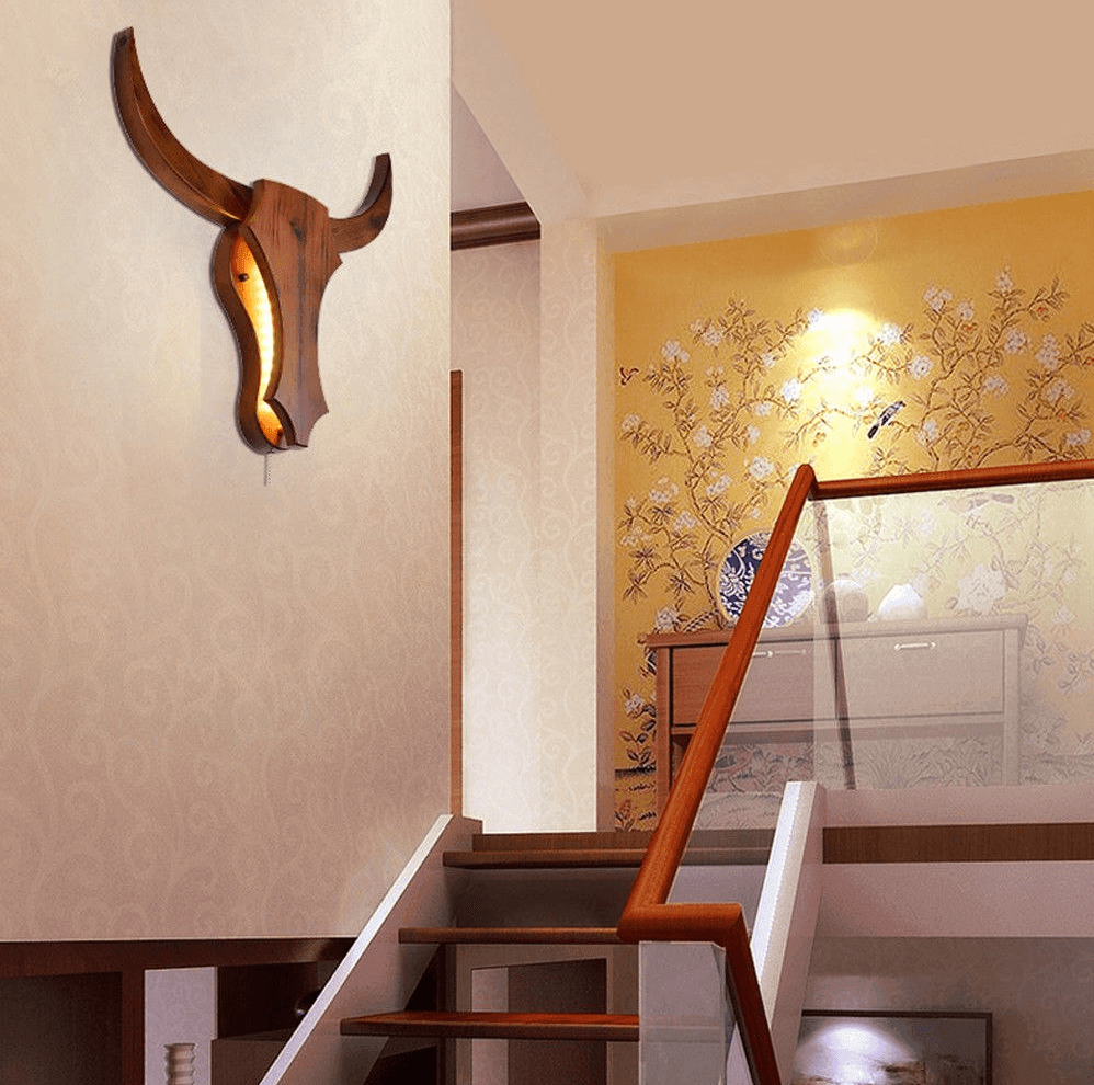 Nordic Style Bull Head Creative Lamps - MaviGadget