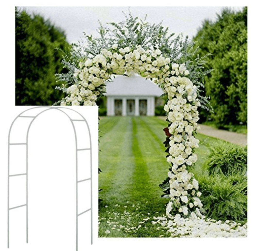 Wedding Decoration Party Props White Metal Wedding Arch - MaviGadget