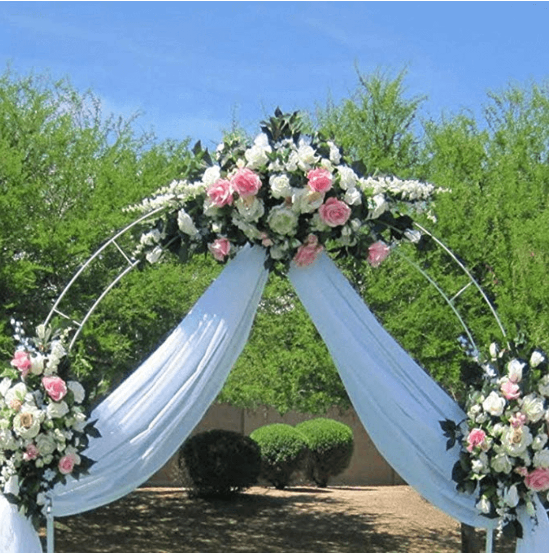Wedding Decoration Party Props White Metal Wedding Arch - MaviGadget