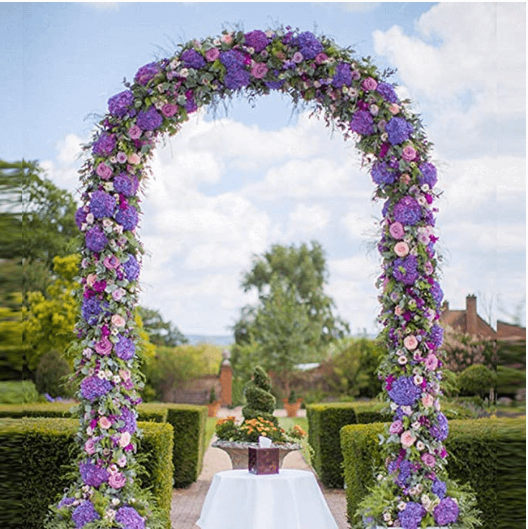Wedding Decoration Party Props White Metal Wedding Arch - MaviGadget