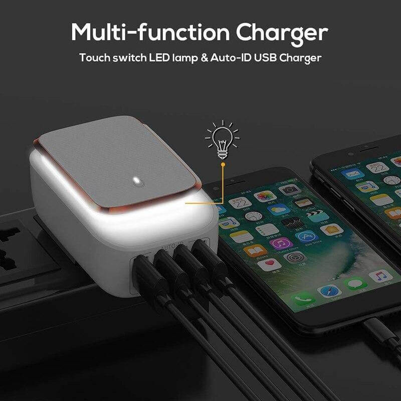 Three-Port USB Charging Lamp - MaviGadget