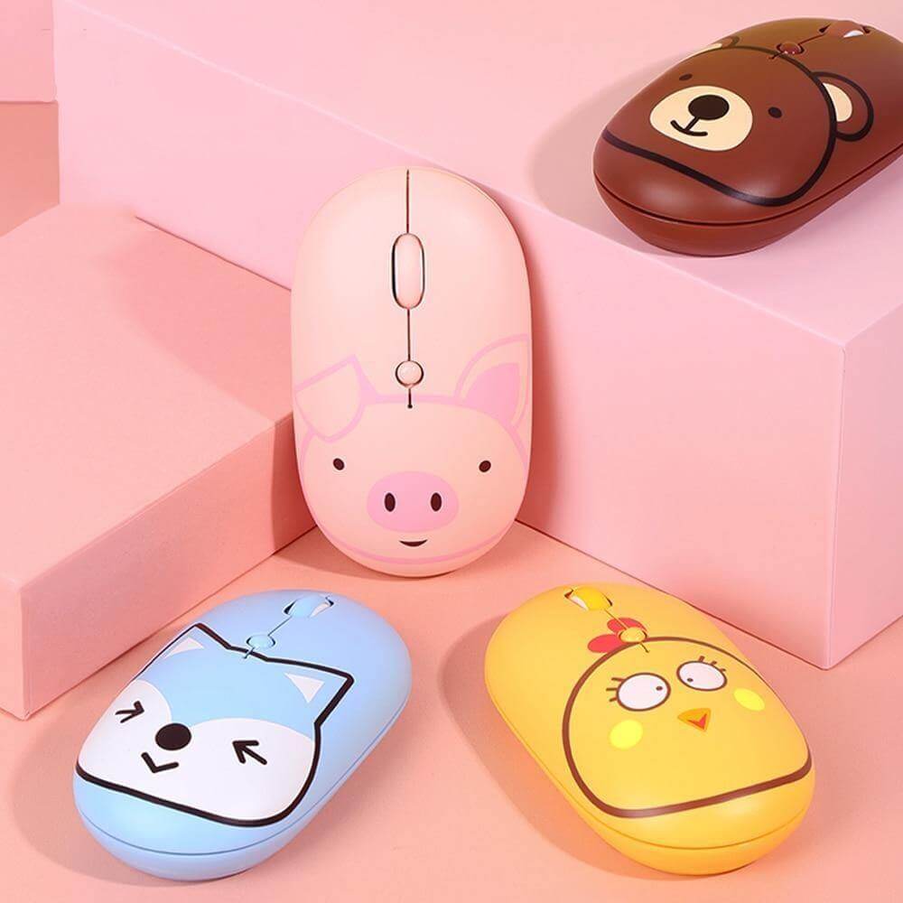 Rechargeable Universal USB-C Cartoon Wireless Mouse - MaviGadget