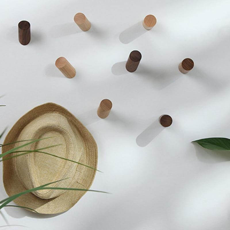 Nordic Wooden Easy Wall-Mounted Clothes Hanger - MaviGadget