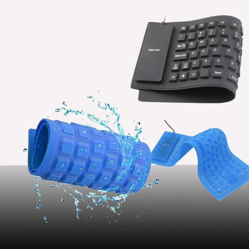 Silicone Foldable Waterproof USB Keyboard - MaviGadget