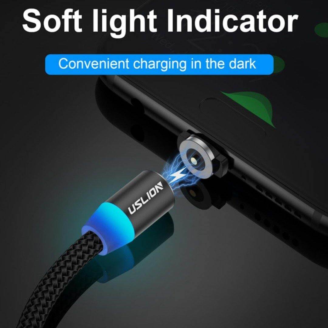 LED Fast Charging Magnetic USB Cable - MaviGadget