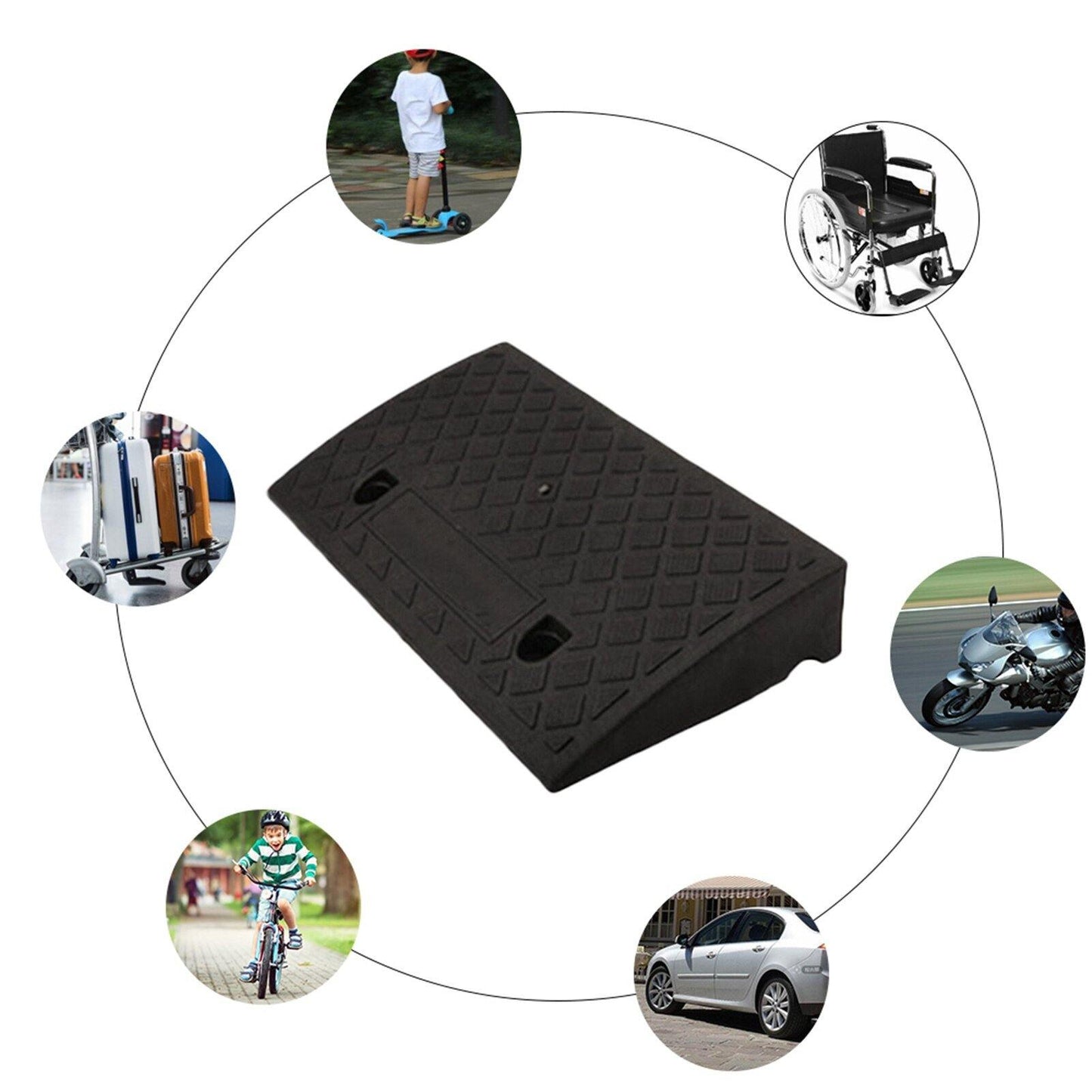 Durable Triangle Speed Reducer Car Ramp - MaviGadget