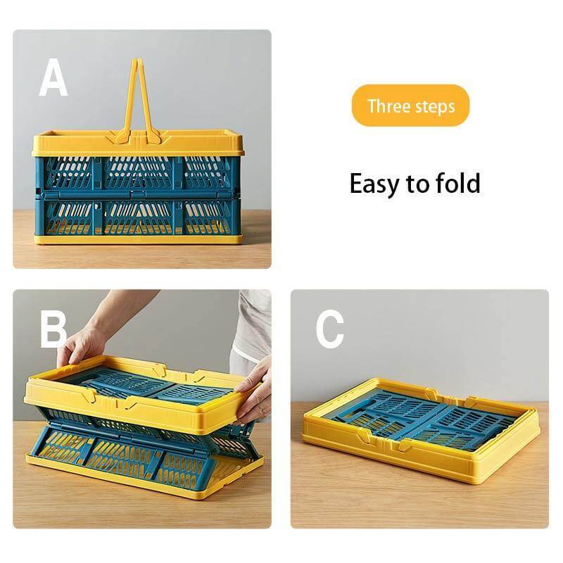 Foldable Easy Shopping Folding Basket - MaviGadget