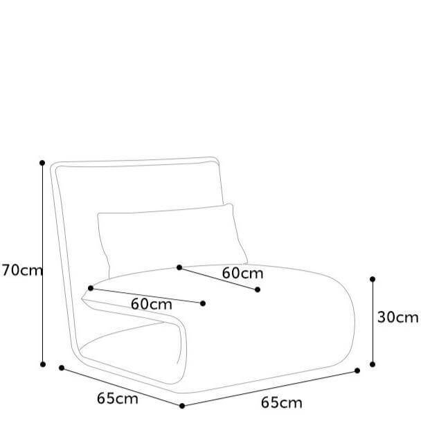 Lazy Foldable Single Sofa Bed Floor Chair - MaviGadget