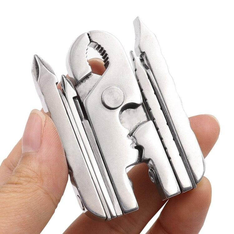 Stainless Steel Multifunctional Camping Keychain Tool - MaviGadget