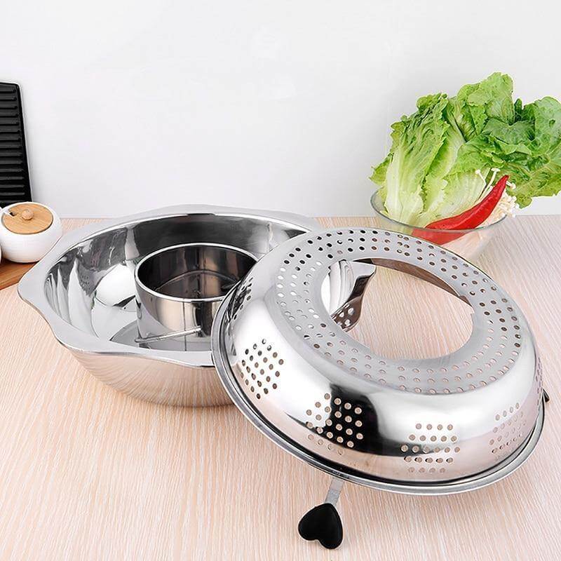 Stainless Steel Rotating Easy Cook Hot Pot Cookware - MaviGadget
