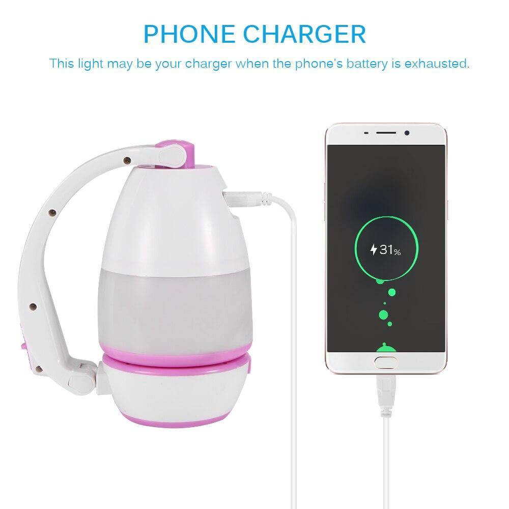 Multifunctional Portable Camping Powerbank Lamp - MaviGadget