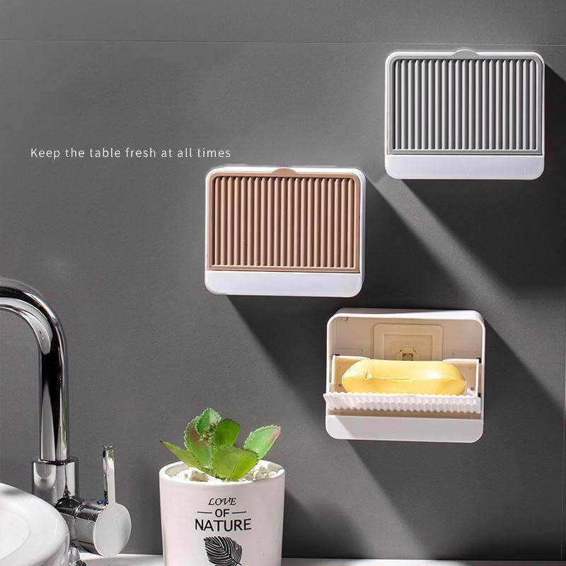 Creative Double Storage Wall Mounted Soap Box - MaviGadget