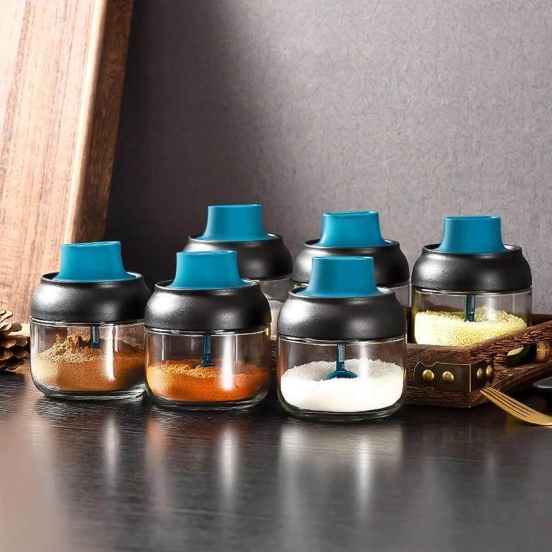Salt and Pepper Seasoning Organizer Spice Jars - MaviGadget