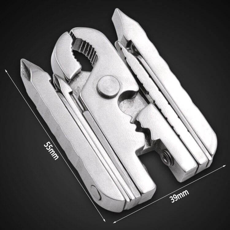 Stainless Steel Multifunctional Camping Keychain Tool - MaviGadget
