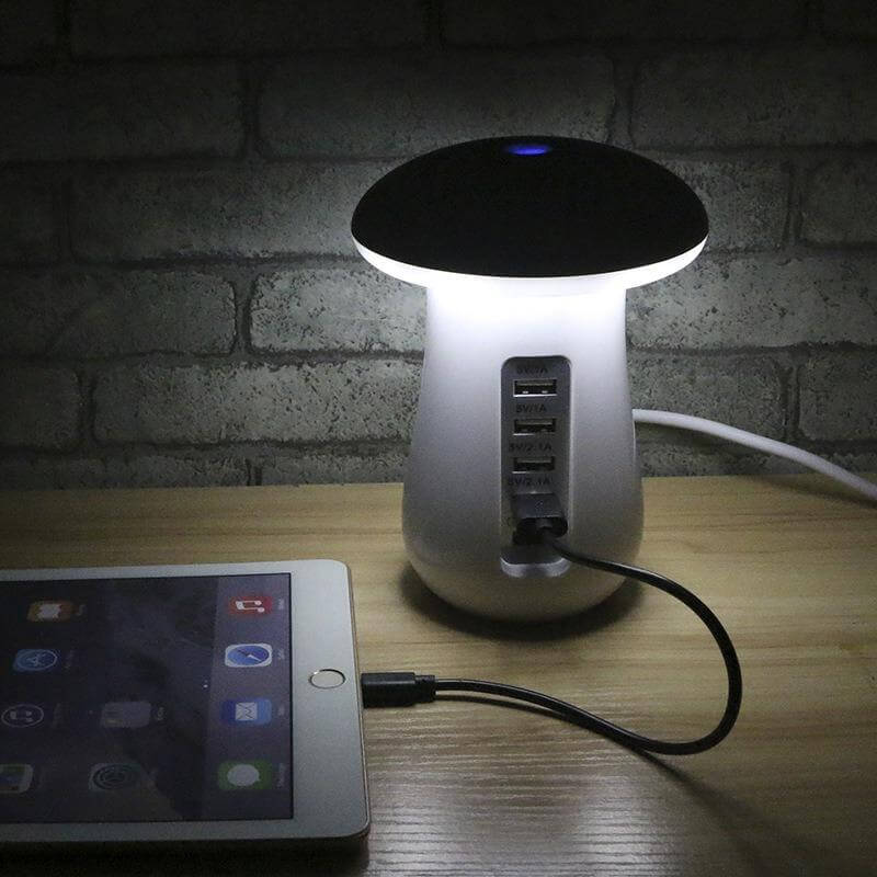 Mushroom Lamp with Charging Station - MaviGadget