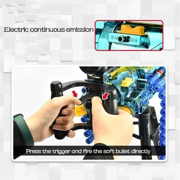 Continuous Soft Shot Bullet Machine Toy - MaviGadget