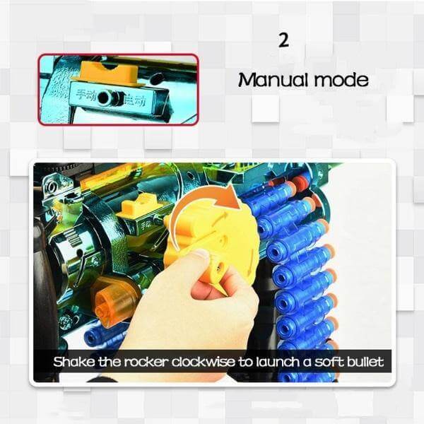 Continuous Soft Shot Bullet Machine Toy - MaviGadget