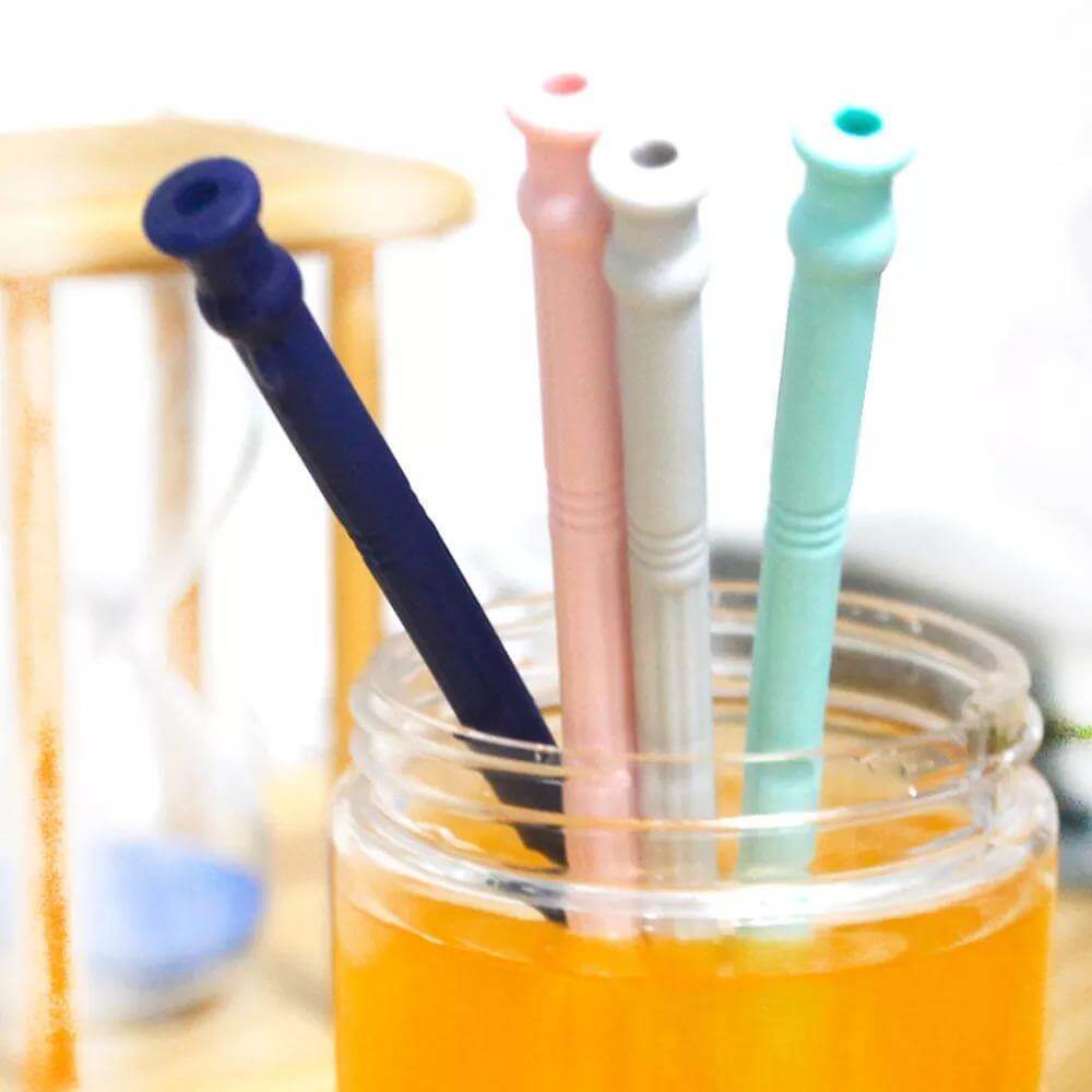 Foldable Reusable Silicone Straw - MaviGadget