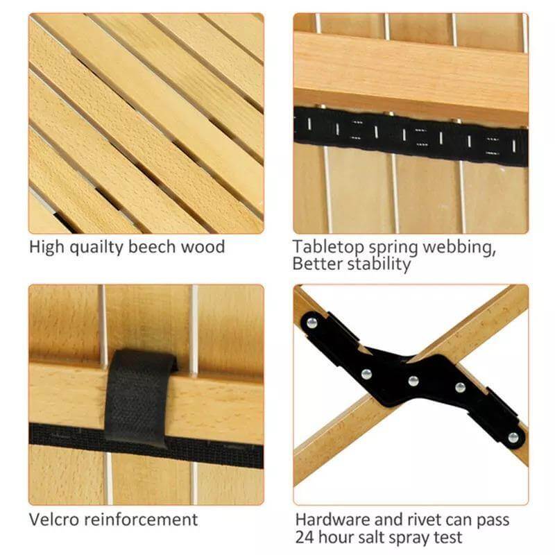 Outdoor Folding Durable Wood Table - MaviGadget
