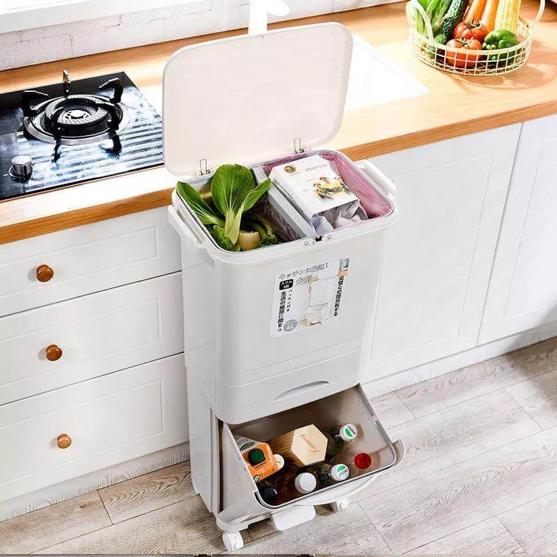 Large Capacity Multi Layers Garbage Trash Can - MaviGadget