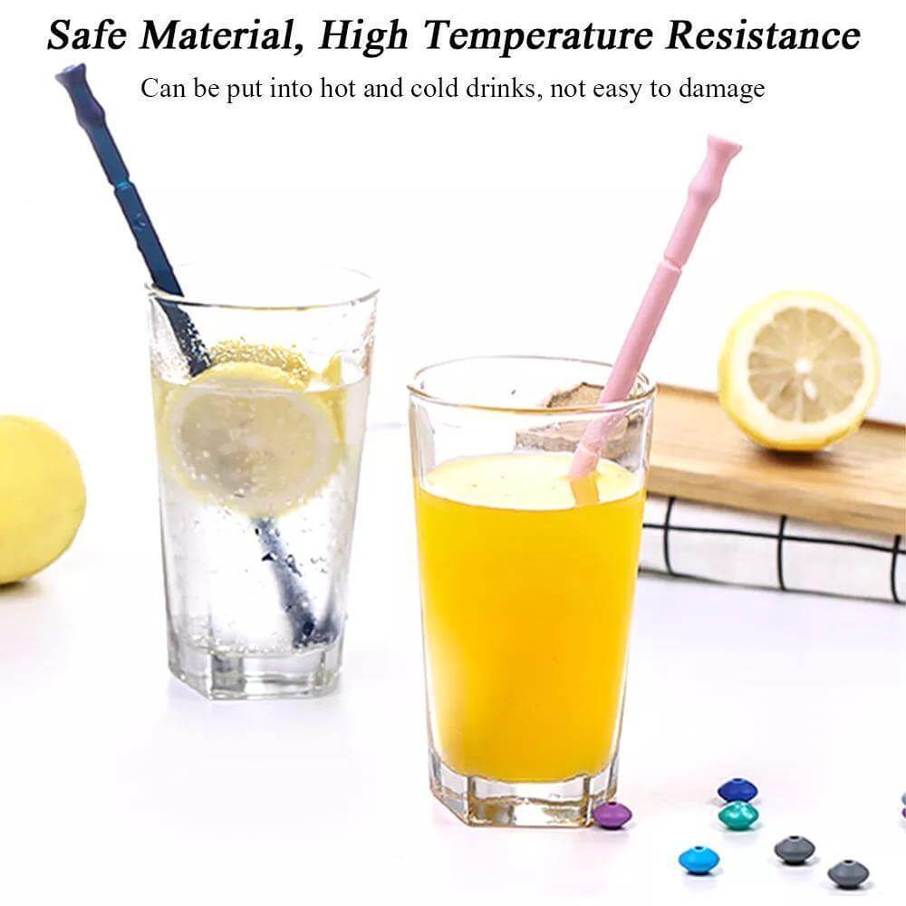 Foldable Reusable Silicone Straw - MaviGadget