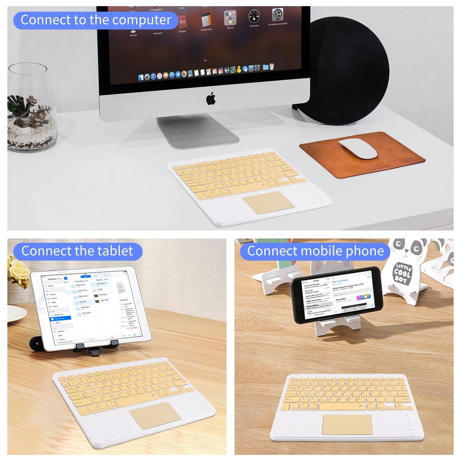 Bluetooth Mini Thin Keyboard Mouse Set - MaviGadget