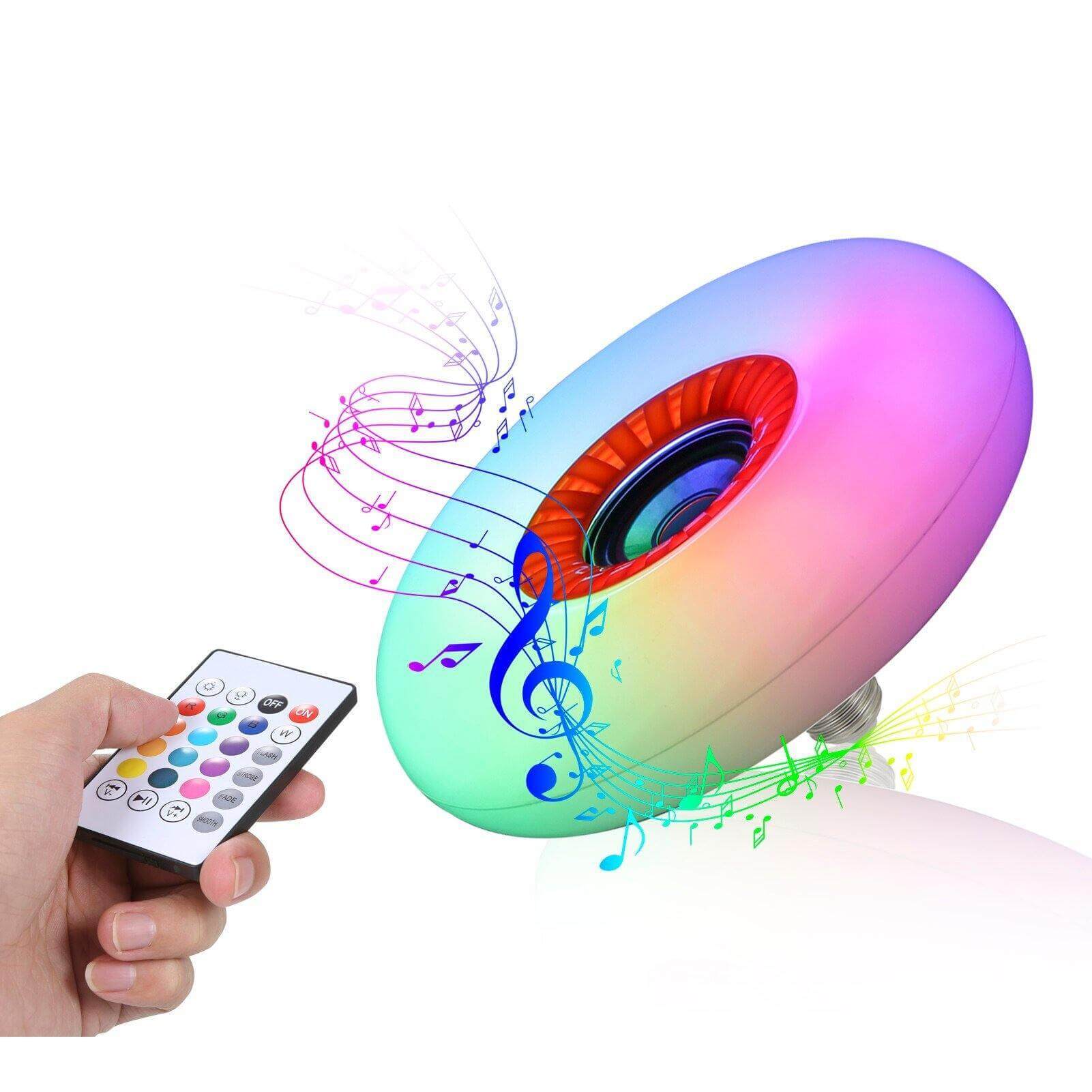 Modern LED Ceiling Bluetooth Music Light Bulb Lamp - MaviGadget