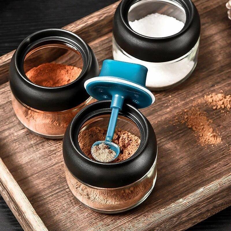 Salt and Pepper Seasoning Organizer Spice Jars - MaviGadget