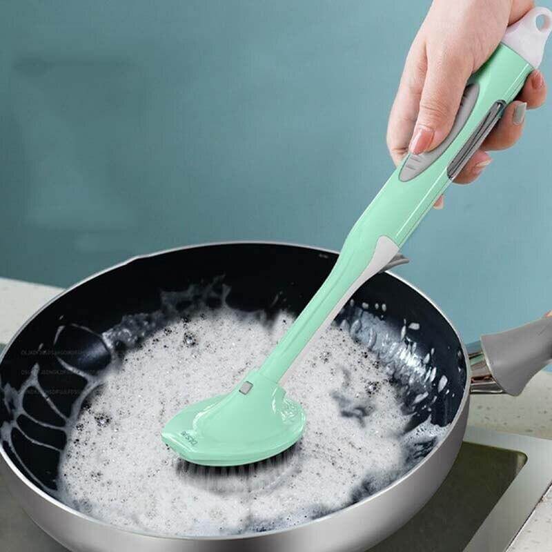 Multifunctional Kitchen Dish Soap Dispensing Brush - MaviGadget
