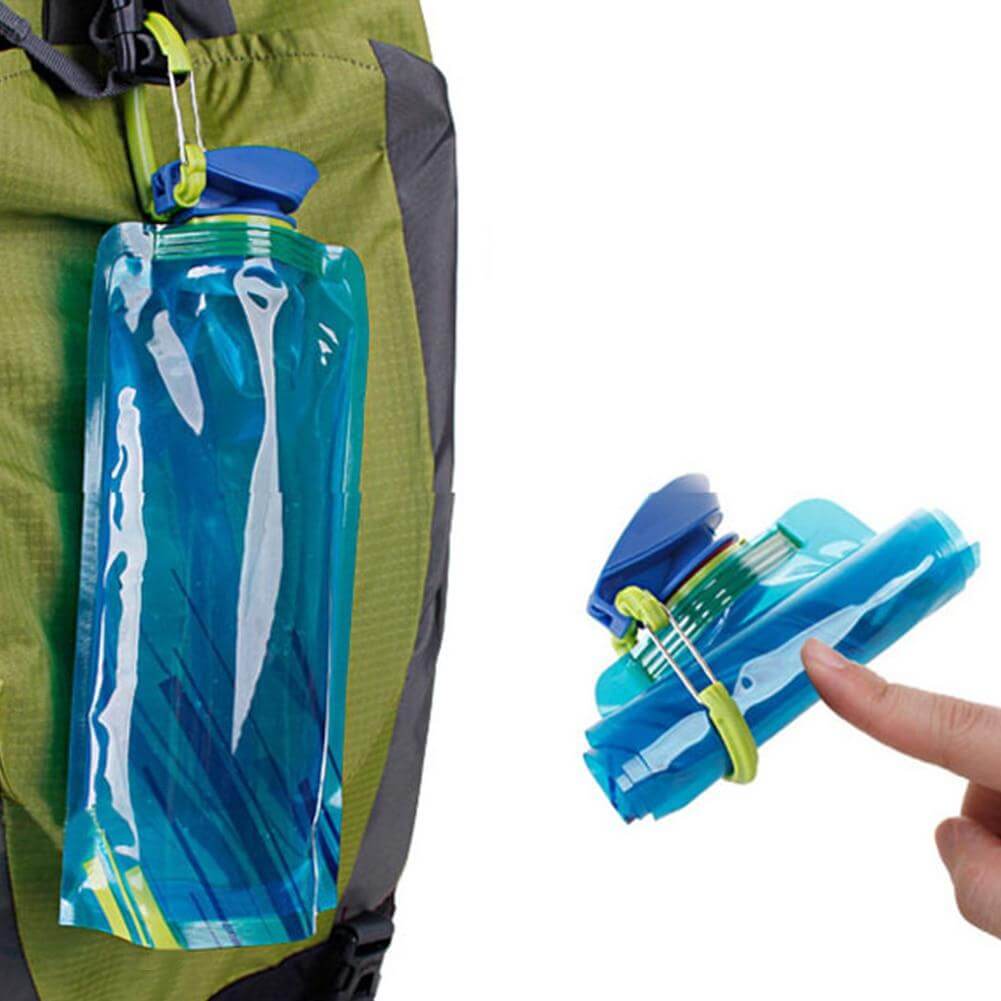 Reusable Foldable Flexible Water Bottle - MaviGadget