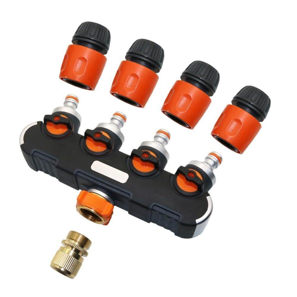 4-way Garden Hose Faucet Splitter Connector - MaviGadget