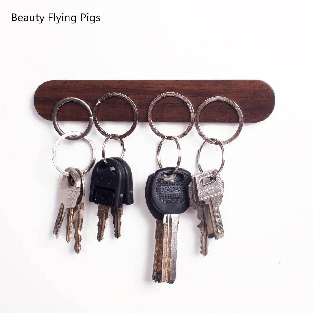 Magnetic Elegant Wood Key Holder - MaviGadget
